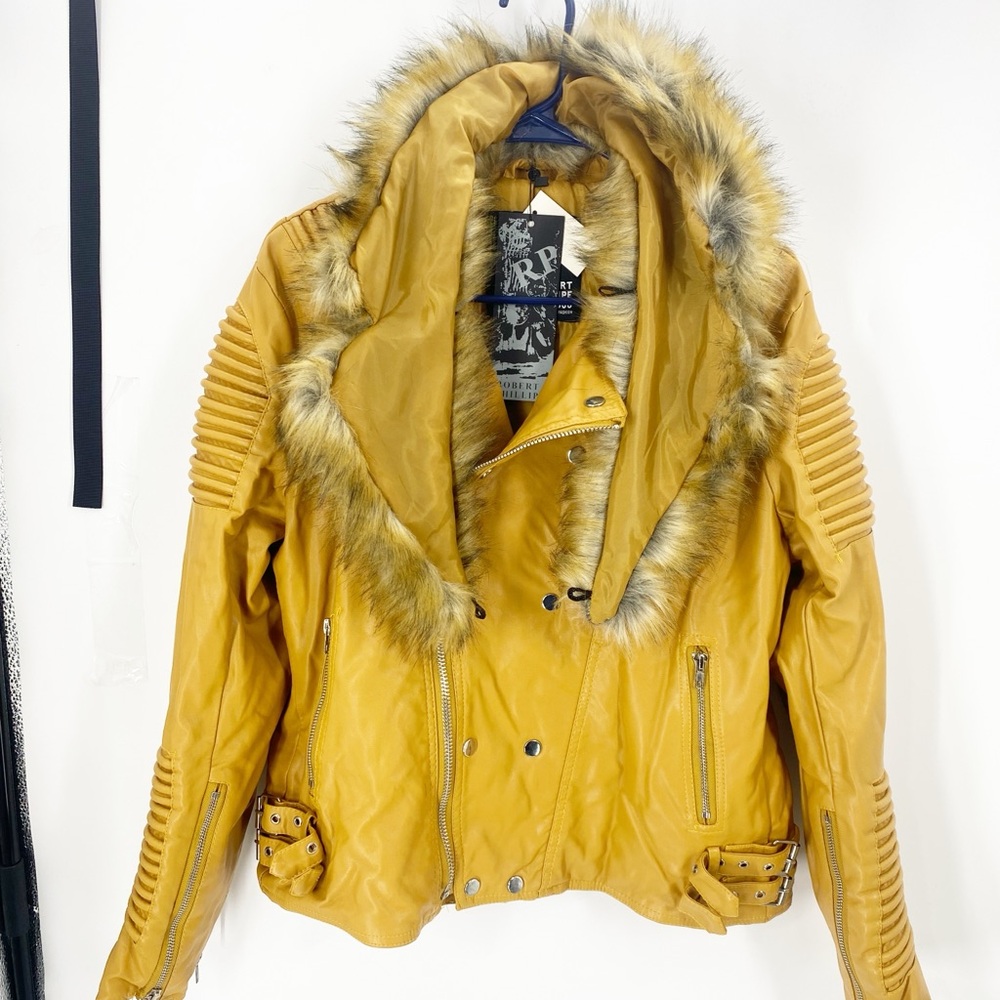 NWT Robert Phillipe Moto Jacket Sz XL